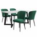 Conjunto de mesas y sillas de comedor 117x68 Conjunto de mesas y sillas de comedor 117x68 Verde