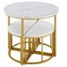Conjunto de mesas y sillas de comedor Conjunto de mesas y sillas de comedor Blanco