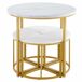 Conjunto de mesas y sillas de comedor Conjunto de mesas y sillas de comedor Blanco
