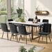 Conjunto de mesas y sillas de comedor 140x80 Conjunto de mesas y sillas de comedor 140x80 Gris
