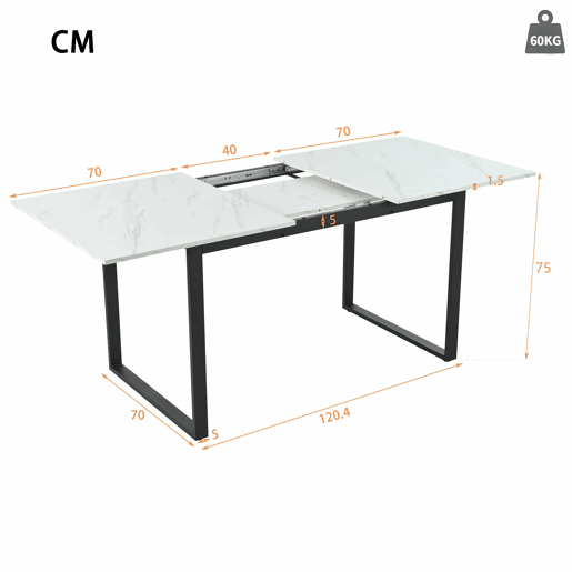Conjunto de sala de jantar 140180x80cm - Mesa moderna com 8 cadeiras, veludo cinzento, pernas pretas, MDF