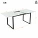 Conjunto de mesas y sillas de comedor 140x80 Conjunto de mesas y sillas de comedor 140x80 Gris