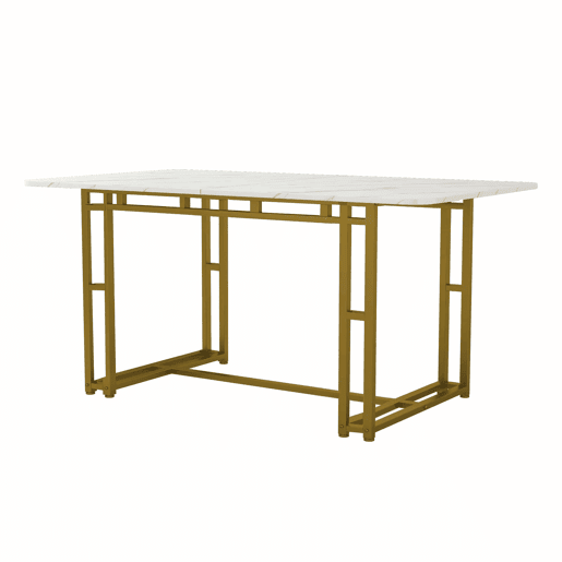 Conjunto de sala de jantar 120x70cm - Mesa de jantar moderna com 4 cadeiras - Samt preto, pernas douradas