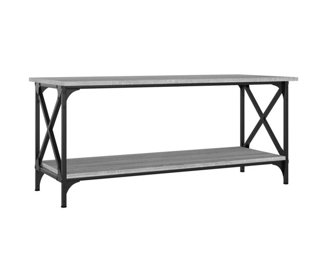 Mesa de Café - Mesa de Centro madera y hierro gris Sonoma 100x45x45 cm
