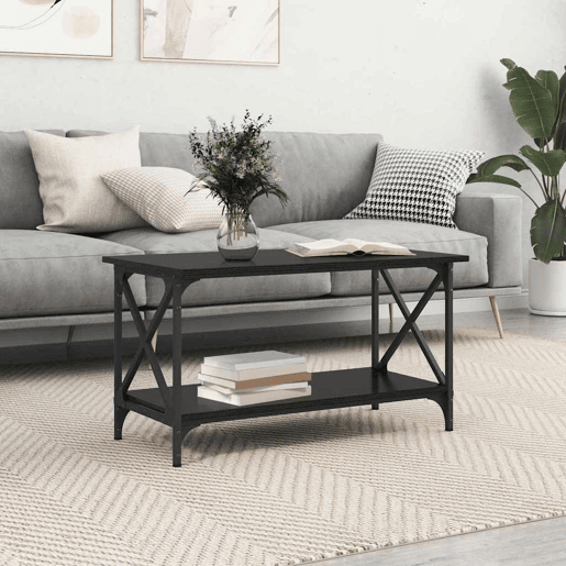 Mesa de Centro, Mesa baixa, Carvalho preto 80 x 45 x 45.5 cm