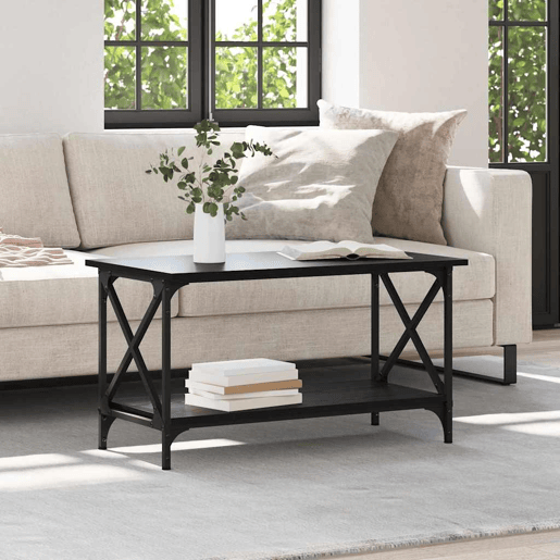 Mesa de Centro, Mesa baixa, Carvalho preto 80 x 45 x 45.5 cm