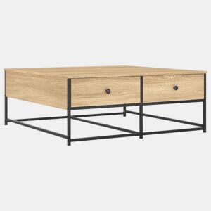 Mesa de Centro, Mesa baixa, 100x99x40 cm derivados madeira carvalho sonoma