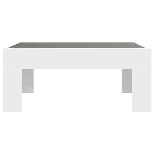 Mesa de Centro, Mesa baixa, luzes LED Infinity 70x50x30 cm branco