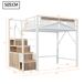 Cama infantil de metal 145x255 Cama infantil de metal 145x255 Blanco