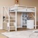 Cama infantil de metal 145x255 Cama infantil de metal 145x255 Blanco