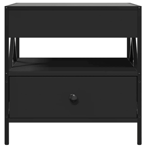 Mesa de Centro, Mesa baixa, c luzes LED Infinity 50x50x51 cm preto