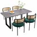 Conjunto de mesas y sillas de comedor Conjunto de mesas y sillas de comedor Negro