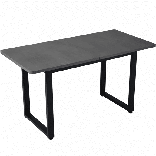 Conjunto de mesa e cadeiras de jantar 5 peças - 4 cadeiras de jantar em veludo e 1 mesa retangular - estilo moderno e simples - Cinza + Verde + Preto