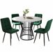 Conjunto de mesas y sillas de comedor 100x100 Conjunto de mesas y sillas de comedor 100x100 Gris