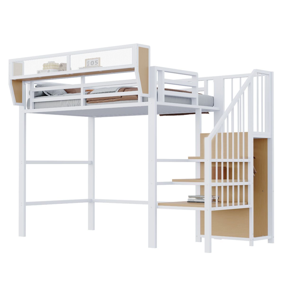Cama infantil de metal 95x255