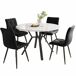 Conjunto de mesas y sillas de comedor 100x100 Conjunto de mesas y sillas de comedor 100x100 Gris