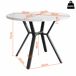 Conjunto de mesas y sillas de comedor 100x100 Conjunto de mesas y sillas de comedor 100x100 Gris