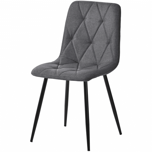 Conjunto de sala de jantar 117x68cm - Mesa retangular moderna com 4 cadeiras - Cinza
