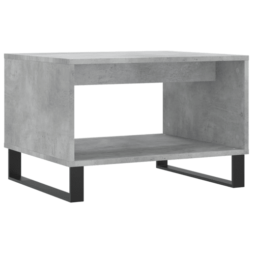 Mesa de Centro, Mesa baixa, 60x50x40 cm madeira processada cinza cimento