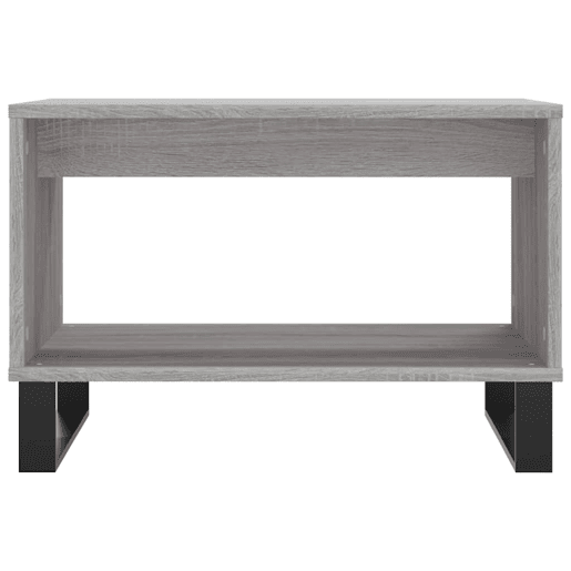 Mesa de Centro, Mesa baixa, 60x50x40 cm derivados de madeira cinzento sonoma