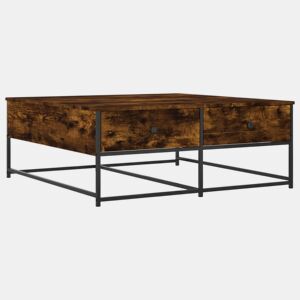 Mesa de Centro, Mesa baixa, 100x99x40 cm derivados madeira carvalho fumado