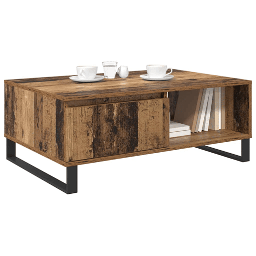 Mesa de Centro, Mesa baixa, Madeira Antiga 90 x 60 x 35 cm