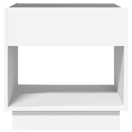 Mesa de Centro, Mesa baixa, luzes LED Infinity 50x50x50 cm branco