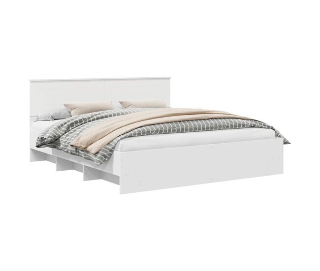 Estructura de cama doble matrimonial - 180 x 200 cm madera de ingeniería