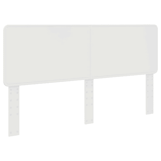 Estrutura da Cama de casal simple com cabeceira Branco 180 x 200 cm
