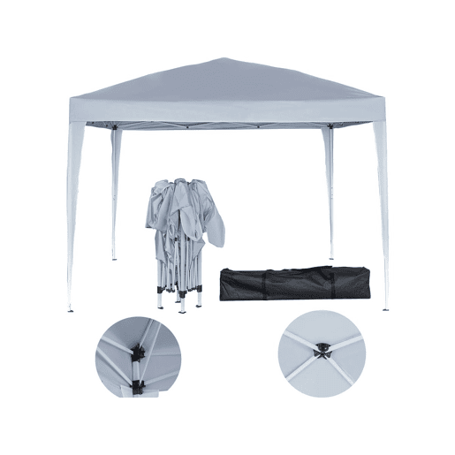 Gazebo dobrável de jardim Svetlana 4 - 12 m² - 3 x 4 m - Branco