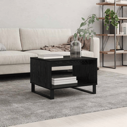 Mesa de Centro, Mesa baixa, Carvalho preto 60 x 50 x 40 cm