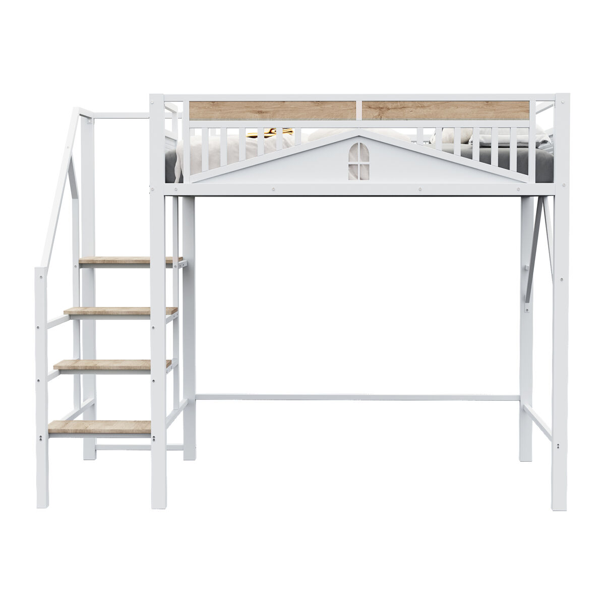 Cama infantil de metal 145x255