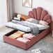 Cama infantil de terciopelo 102x203 Cama infantil de terciopelo 102x203 Beige