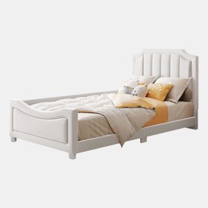 Cama de criança,cama de solteiro de tecido 90x200 cm,bege