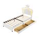 Cama infantil de polipiel 100x203 Cama infantil de polipiel 100x203 Blanco