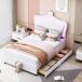 Cama infantil de polipiel 100x203 Cama infantil de polipiel 100x203 Blanco