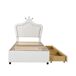 Cama infantil de polipiel 100x203 Cama infantil de polipiel 100x203 Blanco