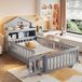 Cama infantil de madera maciza 111x235 Cama infantil de madera maciza 111x235 Blanco