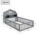 Cama infantil de madera maciza 111x235 Cama infantil de madera maciza 111x235 Blanco