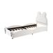Cama infantil de terciopelo 90x210 Cama infantil de terciopelo 90x210 Blanco