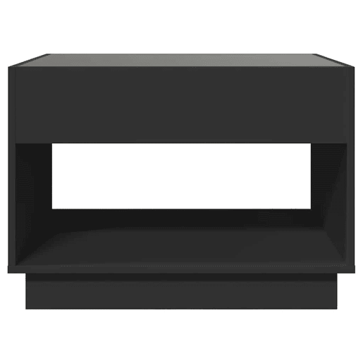 Mesa de Centro, Mesa baixa, luzes LED Infinity 70x50x50 cm preto