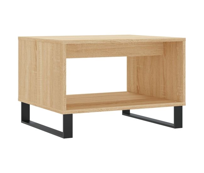 Mesa de café - mesa de centro madera de ingeniería roble sonoma 60x50x40 cm