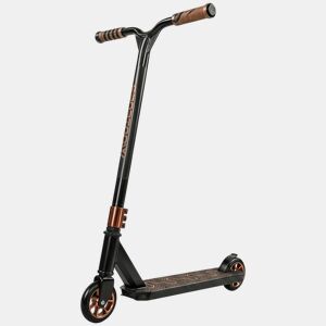 SPORTNOW Trotinete Acrobática Trotinete Freestyle com Guiador 360° Rolamentos ABEC-9 Rodas de PU de 120 mm Estrutura de Alumínio Aço Antiderrapante para Adolescentes Adultos para Skatepark 66x47x81 cm Dourado e Preto