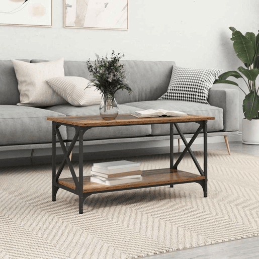Mesa de Centro, Mesa baixa, Madeira antiga 80 x 45 x 45.5 cm