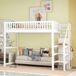 Cama infantil de madera maciza 145x245 Cama infantil de madera maciza 145x245 Blanco