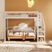 Cama infantil de madera maciza 145x245 Cama infantil de madera maciza 145x245 Blanco