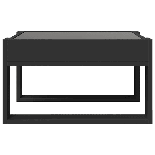Mesa de Centro, Mesa baixa, luzes LED Infinity 50x53x30 cm preto