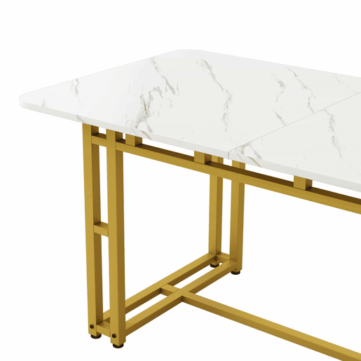 Conjunto de sala de jantar 120x70cm - Mesa de jantar moderna com 4 cadeiras - Cinza
