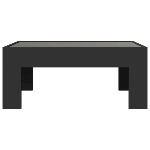 Mesa de Centro, Mesa baixa, luzes LED Infinity 70x50x30 cm preto