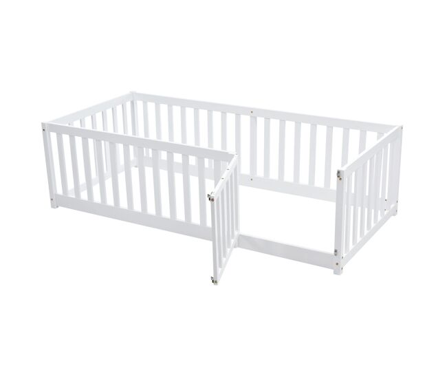 Cama infantil de madera maciza 97x206